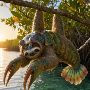 Mantis shrimp + Sloth